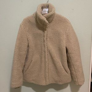 Sherpa Teddy Jacket Beige